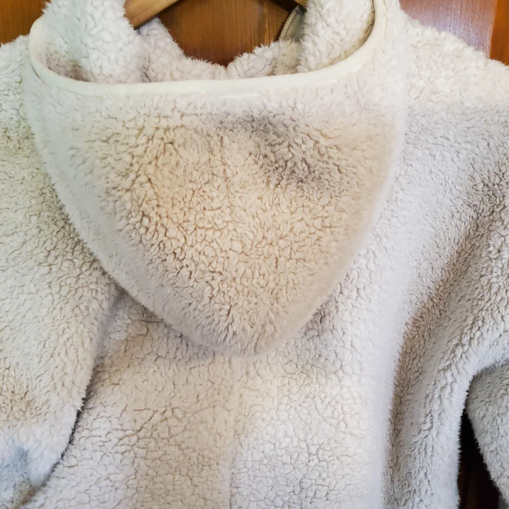 The North Face Kids White Fleece Jacket